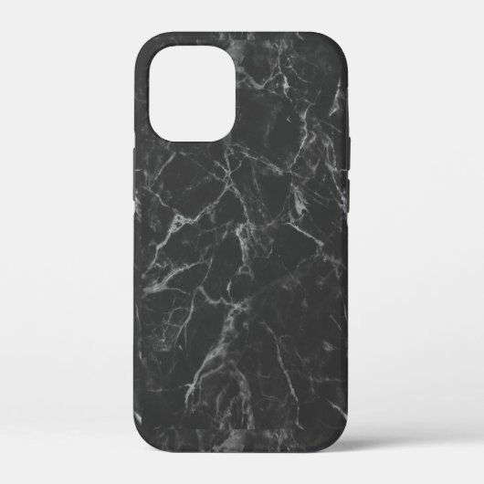 Schwarzer Marmor Case-Mate iPhone Hülle (Rückseite)
