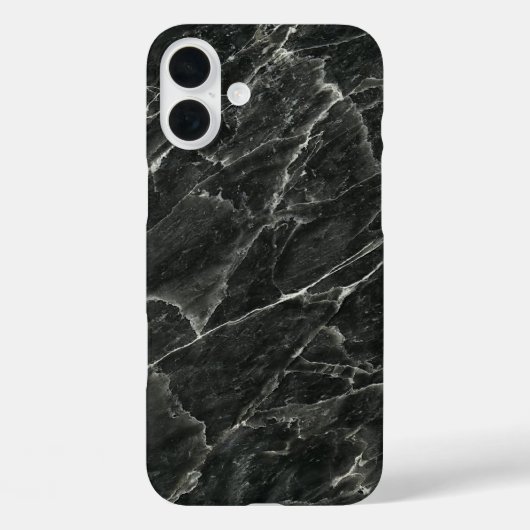 Schwarzer Marmor Case-Mate iPhone Hülle (Rückseite)