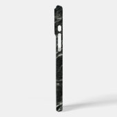 Schwarzer Marmor Case-Mate iPhone Hülle (Rückseite / Links)