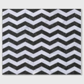 SCHWARZER MARMOR CHEVRON3 U. WEISSER MARMOR GESCHENKPAPIER (Flach)