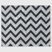 SCHWARZER MARMOR CHEVRON9 U. GRAUER MARMOR (R) GESCHENKPAPIER (Flach)