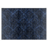 SCHWARZER MARMOR DAMASK1 U. BLAUER STEIN (R) SCHNEIDEBRETT (Vorderseite)