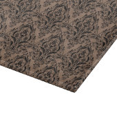SCHWARZER MARMOR DAMASK1 U. BRAUNFARBIGER SCHNEIDEBRETT (Ecke)