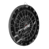 Schwarzer Marmor Dartscheibe (Vorderseite Links)