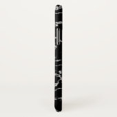 Schwarzer Marmor des Georgia-Bulldoggen-Logo-| Case-Mate iPhone Hülle (Hinten/Rechts)