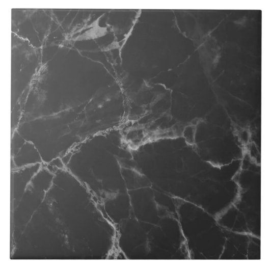 Schwarzer Marmor Fliese (Vorderseite)