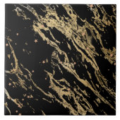 Schwarzer Marmor Fliese (Vorderseite)