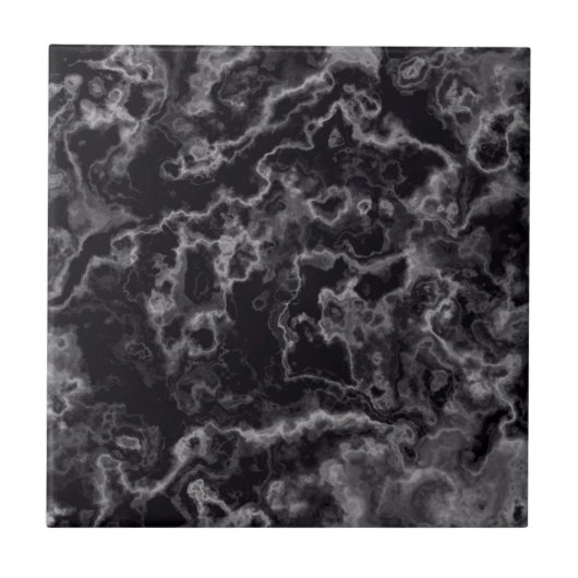 Schwarzer Marmor Fliese (Vorderseite)