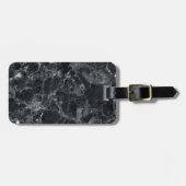 Schwarzer Marmor Gepäckanhänger (Vorderseite horizontal)