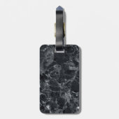 Schwarzer Marmor Gepäckanhänger (Rückseite vertikal)