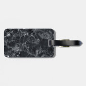 Schwarzer Marmor Gepäckanhänger (Rückseite horizontal)