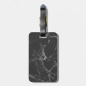 Schwarzer Marmor Gepäckanhänger (Rückseite vertikal)