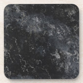 Schwarzer Marmor Getränkeuntersetzer (Vorderseite)