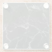 Schwarzer Marmor Glasuntersetzer (Rückseite)