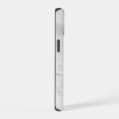 Schwarzer Marmor iPhone 15 Hülle (Rechte Seite)
