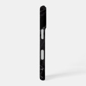 Schwarzer Marmor iPhone 16 Hülle (Rechte Seite)