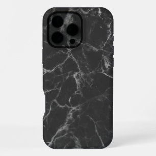 Schwarzer Marmor iPhone 16 Pro Max Hülle