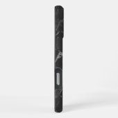 Schwarzer Marmor iPhone Hülle (Rechte Seite)