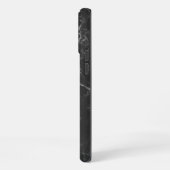 Schwarzer Marmor iPhone Hülle (Linke Seite)