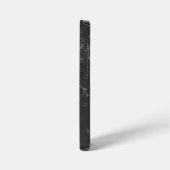 Schwarzer Marmor iPhone Hülle (Linke Seite)