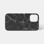 Schwarzer Marmor iPhone Hülle (Rückseite (Horizontal))