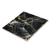 Schwarzer Marmor-Keramik Fliese (Seite)