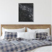 Schwarzer Marmor Leinwanddruck (Insitu (Schlafzimmer))
