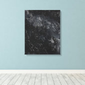 Schwarzer Marmor Leinwanddruck (Insitu (Holzboden))