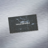 Schwarzer Marmor Magnetische Visitenkarte (Beispiel)