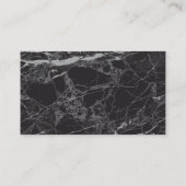 Schwarzer Marmor | MINIMALISTISCH Visitenkarte (Rückseite)