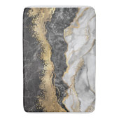 Schwarzer Marmor mit Gold Hübsch Badematte (Vorderseite Vertikal)