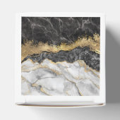 Schwarzer Marmor mit Gold Hübsch Geschenkschachtel (Oben)