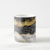 Schwarzer Marmor mit Gold Hübsch Kaffeetasse (Mittel)