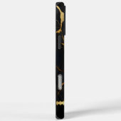 Schwarzer Marmor mit goldenen Adern Case-Mate iPhone Hülle (Rückseite / Rechts)