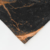 schwarzer Marmor mit goldenen Adern, Kaiser-Marmor Fleecedecke (Ecke)