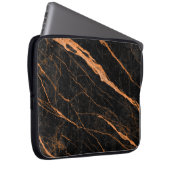 schwarzer Marmor mit goldenen Adern, Kaiser-Marmor Laptopschutzhülle (Vorne Rechts)