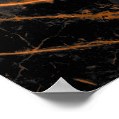 schwarzer Marmor mit goldenen Adern, Kaiser-Marmor Poster (Ecke)