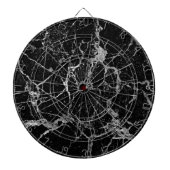 Schwarzer Marmor mit weißem Veining Dartscheibe (vorne)