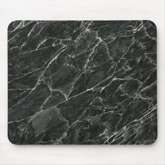 Schwarzer Marmor Mousepad (Vorne)