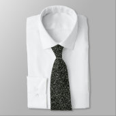 schwarzer Marmor Neck Tie Krawatte (Gebunden)