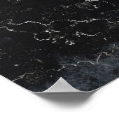Schwarzer Marmor Poster (Ecke)