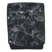 Schwarzer Marmor Rucksack (Vorderseite)