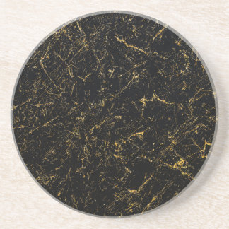Schwarzer Marmor Sandstone Untersetzer