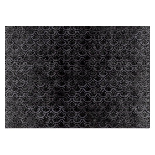 SCHWARZER MARMOR SCALES2 U. SCHWARZES AQUARELL SCHNEIDEBRETT (Vorderseite)