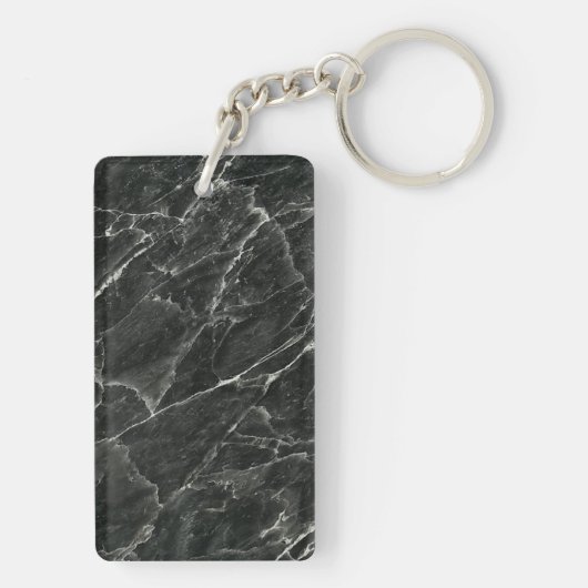 Schwarzer Marmor Schlüsselanhänger (Rückseite)