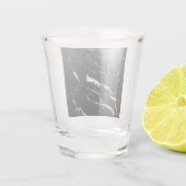 Schwarzer Marmor Schnapsglas (Rückseite)