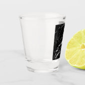 Schwarzer Marmor Schnapsglas (Links)