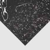 Schwarzer Marmor/Schwarzer Glitzer Seidenpapier (Ausschnitt)