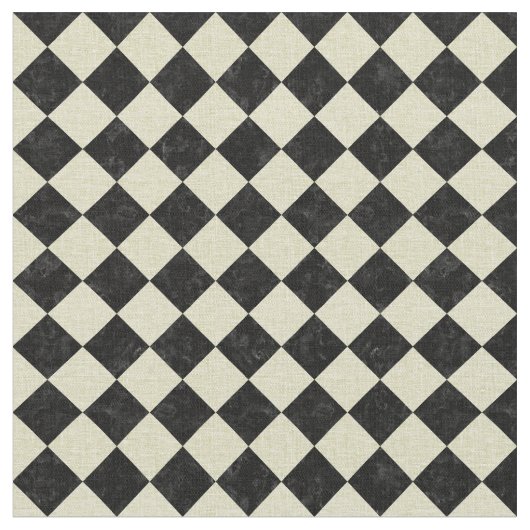 SCHWARZER MARMOR SQUARE2 U. BEIGE LEINEN STOFF (Nahaufnahme)