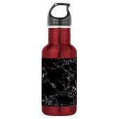 Schwarzer Marmor Stone Wasserflasche (Vorderseite)